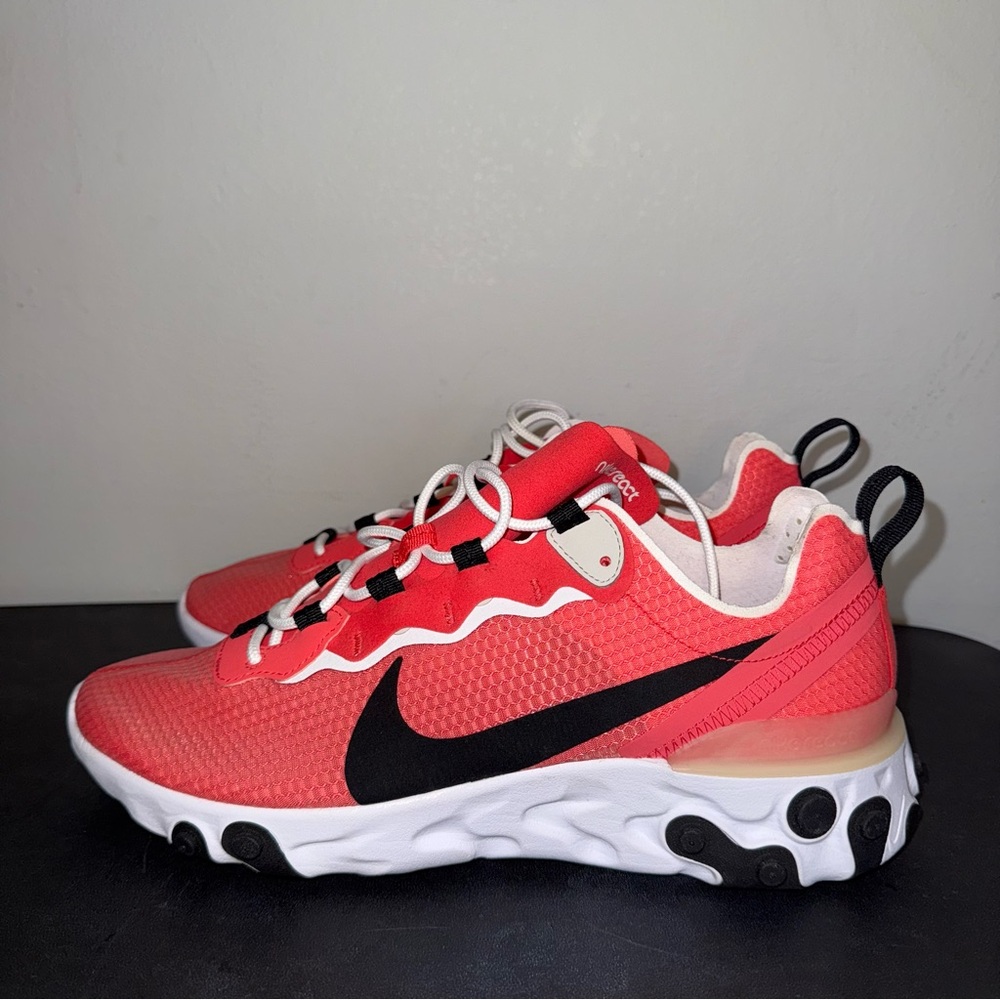 Nike React Element 55 SE Ember Glow Sneakers CI3831-800 Mens Size 10 New